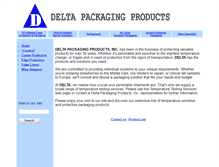 Tablet Screenshot of deltapackaging.com